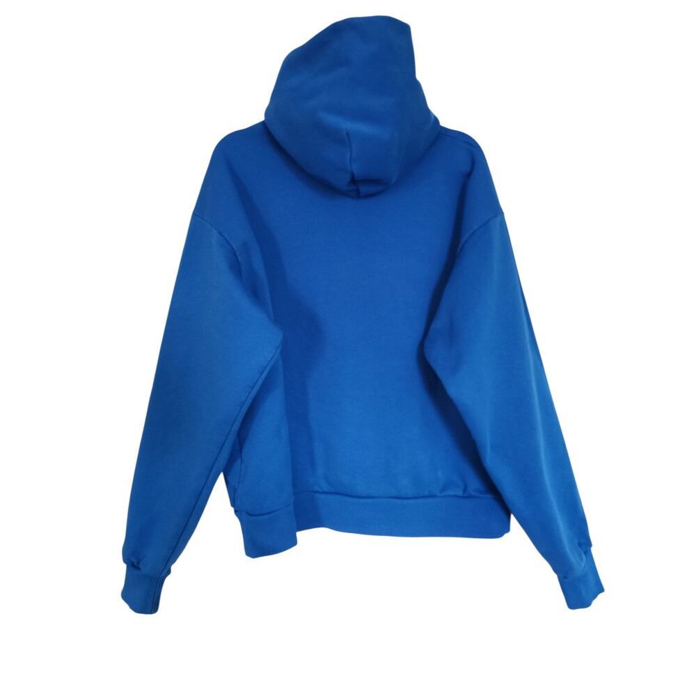 SORRYIMBUSY "Let Me Keep You Warm Hoodie" Blue Size Large - Picture 6 of 8